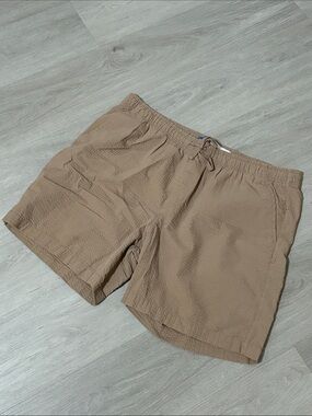 Old Navy Seersucker Jogger Shorts XL - Khaki